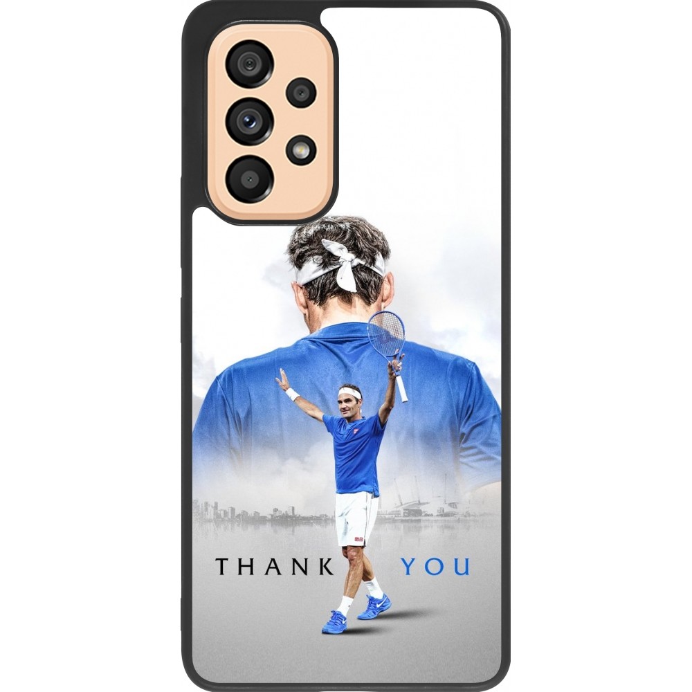 Samsung Galaxy A53 5G Case Hülle - Silikon schwarz Thank you Roger