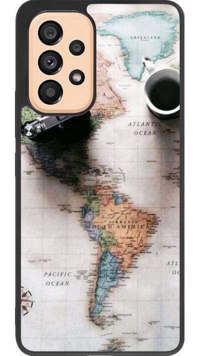 Coque Samsung Galaxy A53 5G - Silicone rigide noir Travel 01