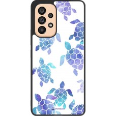 Coque Samsung Galaxy A53 5G - Silicone rigide noir Turtles pattern watercolor