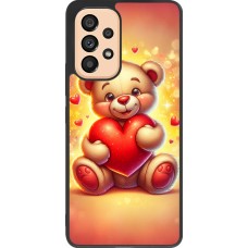 Coque Samsung Galaxy A53 5G - Silicone rigide noir Valentine 2024 Teddy love