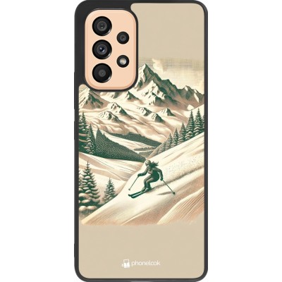 Samsung Galaxy A53 5G Case Hülle - Silikon schwarz Vintage Skiberg