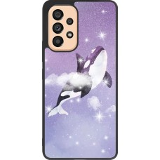 Hülle Samsung Galaxy A53 5G - Silikon schwarz Whale in sparking stars