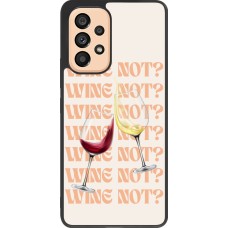 Coque Samsung Galaxy A53 5G - Silicone rigide noir Wine not