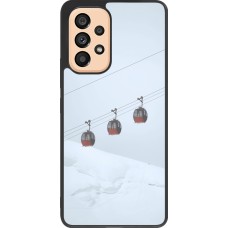 Samsung Galaxy A53 5G Case Hülle - Silikon schwarz Winter 22 ski lift