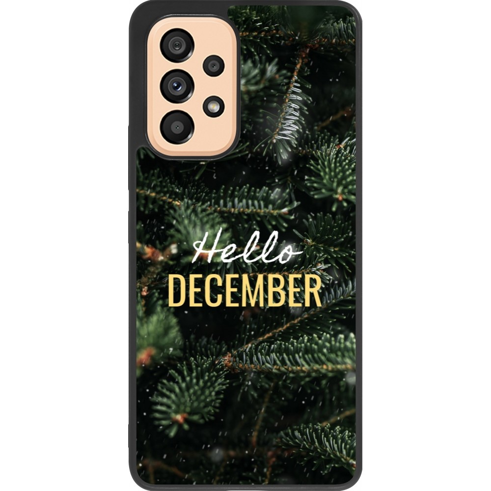 Samsung Galaxy A53 5G Case Hülle - Silikon schwarz Winter 25 Winter hello december