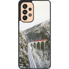 Coque Samsung Galaxy A53 5G - Silicone rigide noir Winter 25 Winter polar express