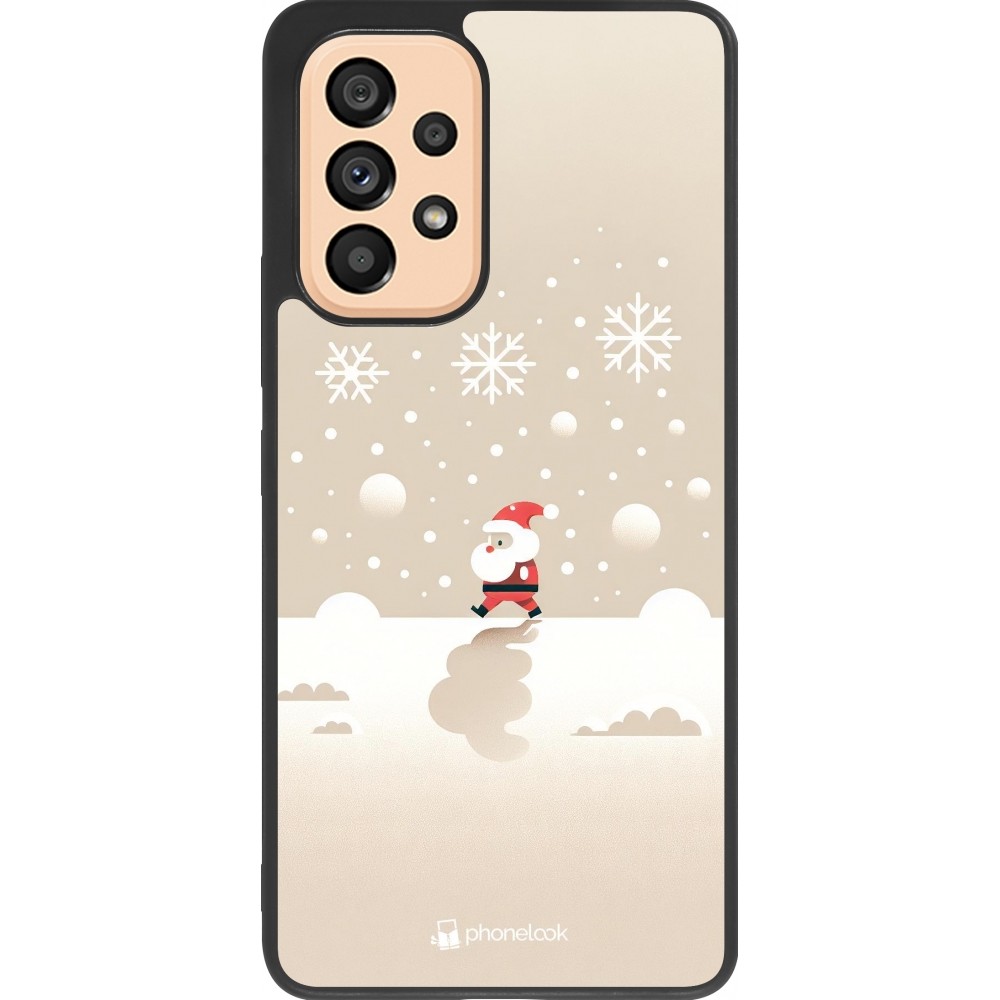 Samsung Galaxy A53 5G Case Hülle - Silikon schwarz Weihnachten 2023 Minimalistischer Weihnachtsmann