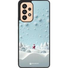 Samsung Galaxy A53 5G Case Hülle - Silikon schwarz Weihnachten 2023 Kleiner Vater Schneeflocke