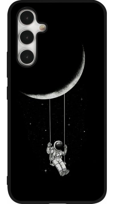 Coque Samsung Galaxy A54 5G - Silicone rigide noir Astro balançoire
