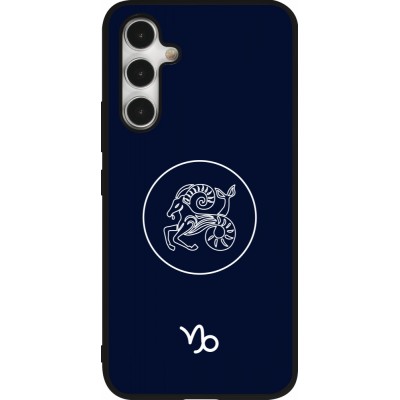 Samsung Galaxy A54 Case Hülle - Silikon schwarz Astrologie Steinbock