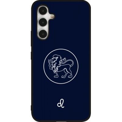 Coque Samsung Galaxy A54 5G - Silicone rigide noir Astrologie Lion