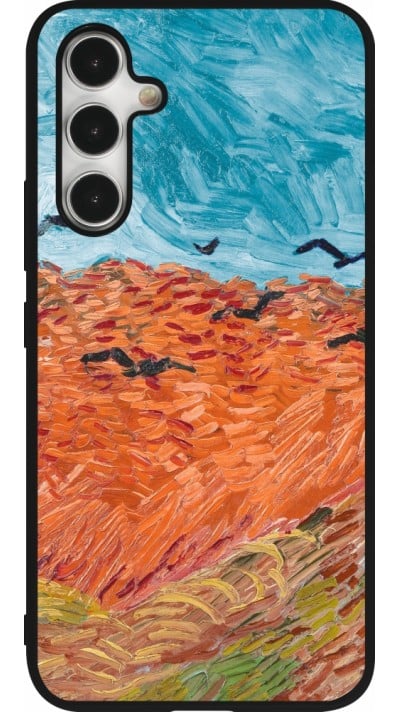 Samsung Galaxy A54 Case Hülle - Silikon schwarz Autumn 22 Van Gogh style