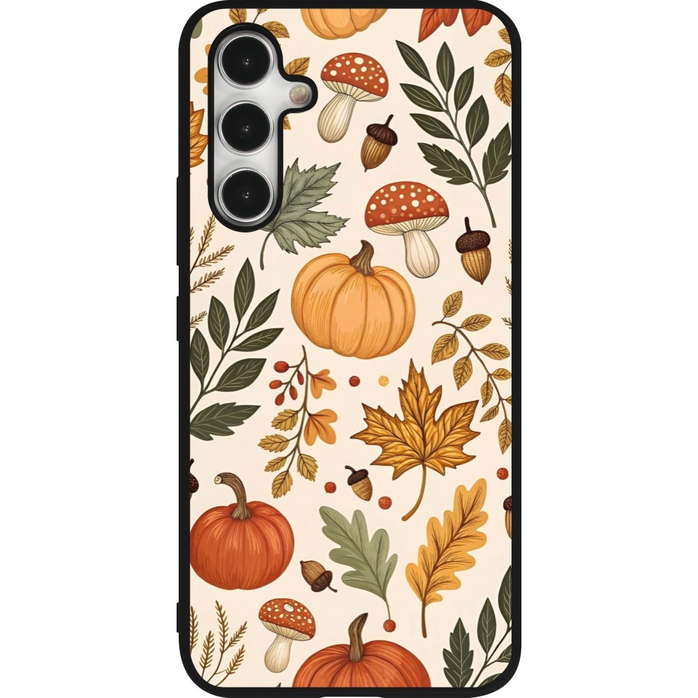 Coque Samsung Galaxy A54 5G - Silicone rigide noir Autumn 25 Autumn pattern
