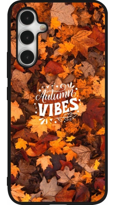 Coque Samsung Galaxy A54 5G - Silicone rigide noir Autumn 25 Autumn vibes