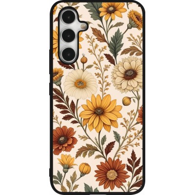 Coque Samsung Galaxy A54 5G - Silicone rigide noir Autumn 25 Flower pattern