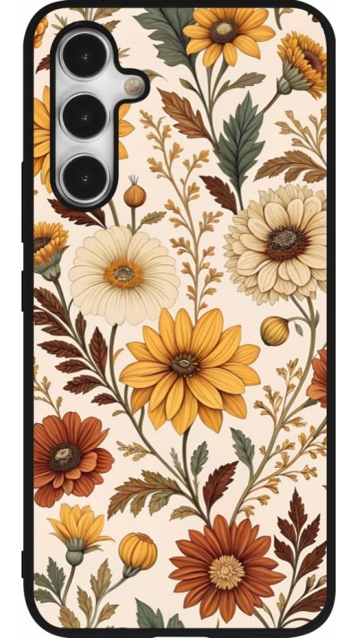 Coque Samsung Galaxy A54 5G - Silicone rigide noir Autumn 25 Flower pattern