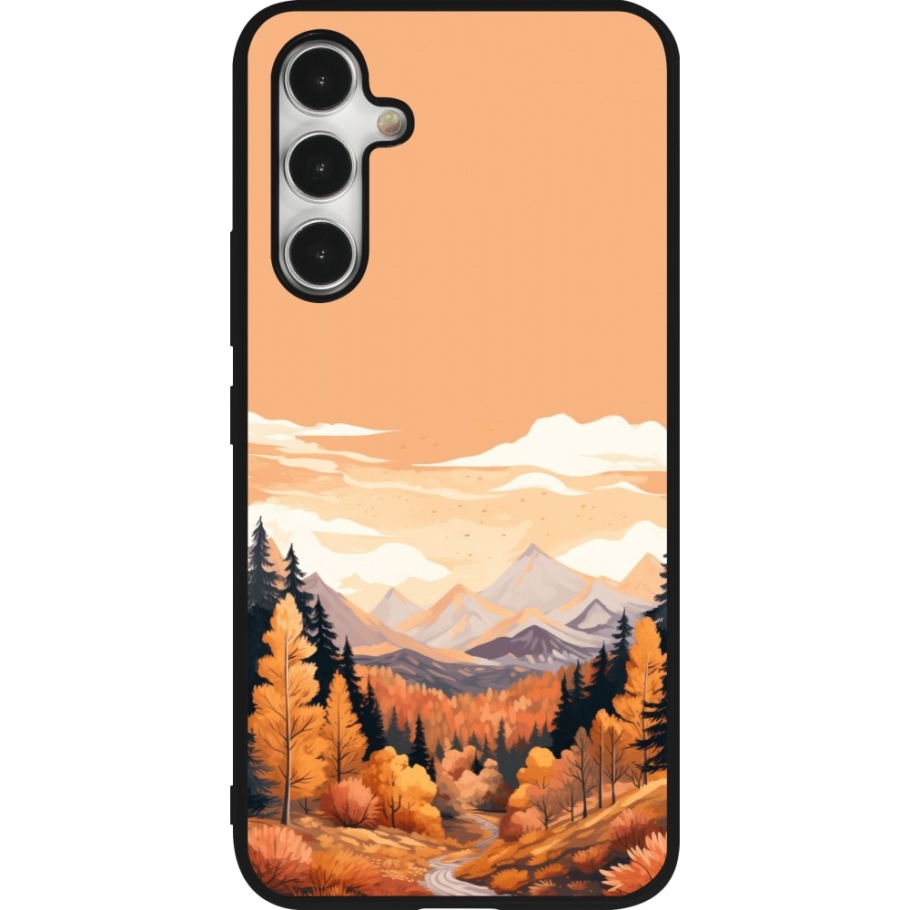 Coque Samsung Galaxy A54 5G - Silicone rigide noir Autumn 25 Mountains