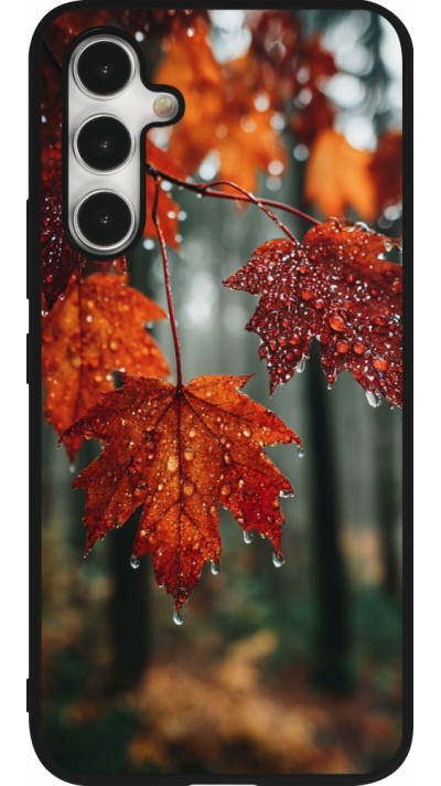 Coque Samsung Galaxy A54 5G - Silicone rigide noir Autumn 25 Rain