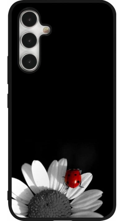 Samsung Galaxy A54 Case Hülle - Silikon schwarz Black and white Cox