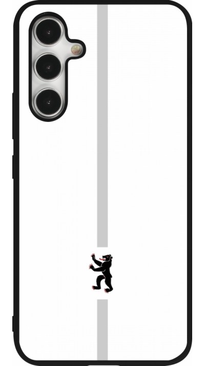 Coque Samsung Galaxy A54 5G - Silicone rigide noir Canton AI blanc