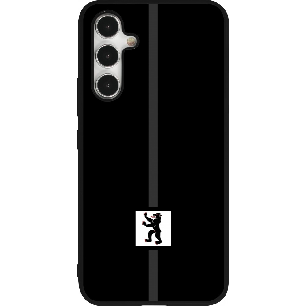 Coque Samsung Galaxy A54 5G - Silicone rigide noir Canton AI noir