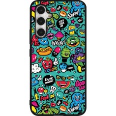 Coque Samsung Galaxy A54 5G - Silicone rigide noir Cartoons old school