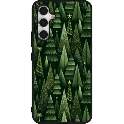 Samsung Galaxy A54 Case Hülle - Silikon schwarz Christmas 25 Pattern Xmas Tree