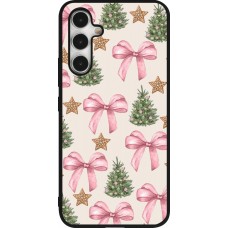Coque Samsung Galaxy A54 5G - Silicone rigide noir Christmas 25 Vintage Ribbons