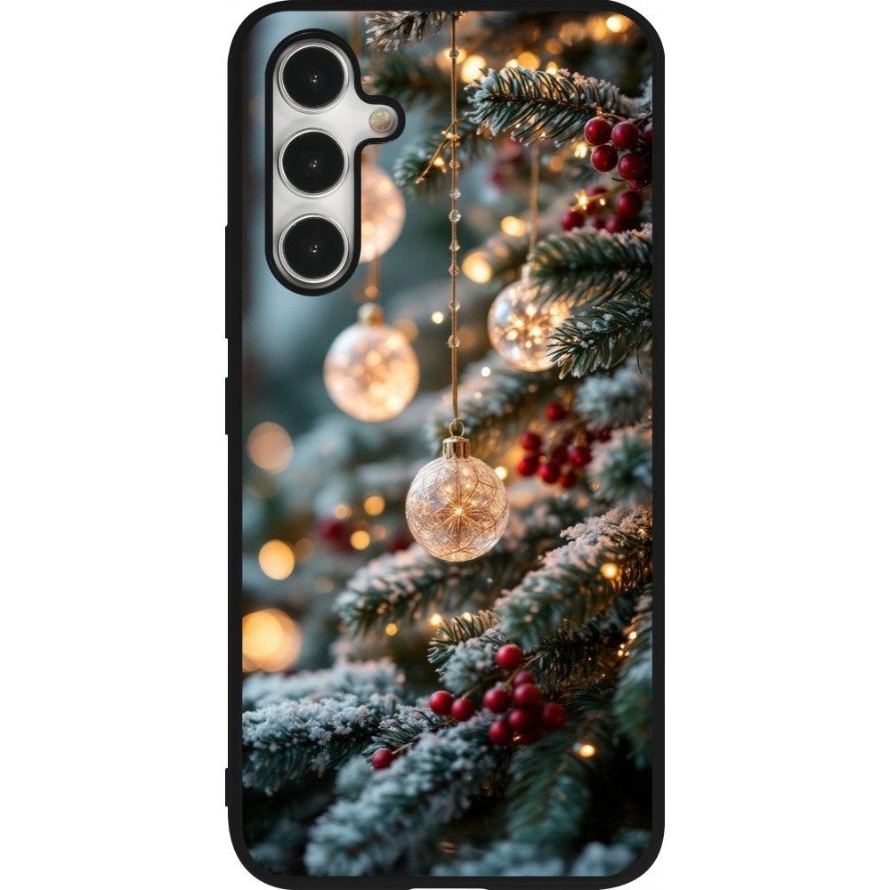 Coque Samsung Galaxy A54 5G - Silicone rigide noir Christmas 25 Xmas Decorated Tree