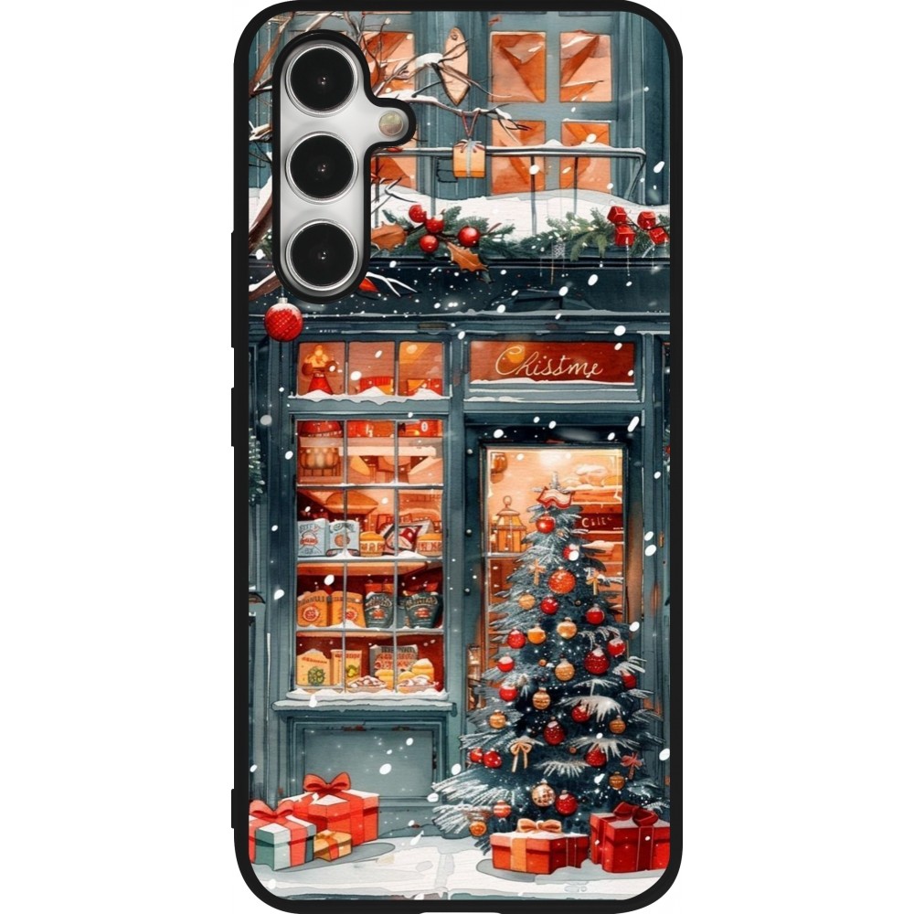 Coque Samsung Galaxy A54 5G - Silicone rigide noir Christmas 25 Xmas Shop