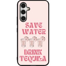 Samsung Galaxy A54 Case Hülle - Silikon schwarz Cocktail Save Water Drink Tequila