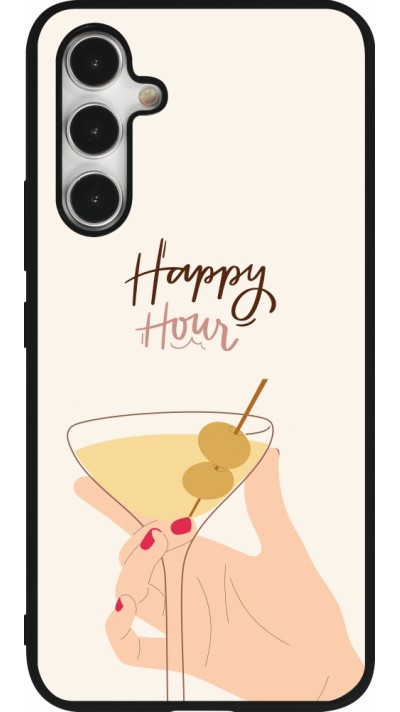 Samsung Galaxy A54 Case Hülle - Silikon schwarz Cocktail Happy Hour