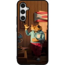 Coque Samsung Galaxy A54 5G - Silicone rigide noir Dancing frog DTMF