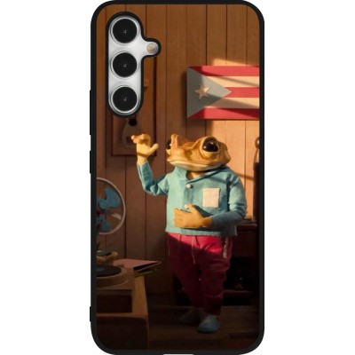 Coque Samsung Galaxy A54 5G - Silicone rigide noir Dancing frog DTMF
