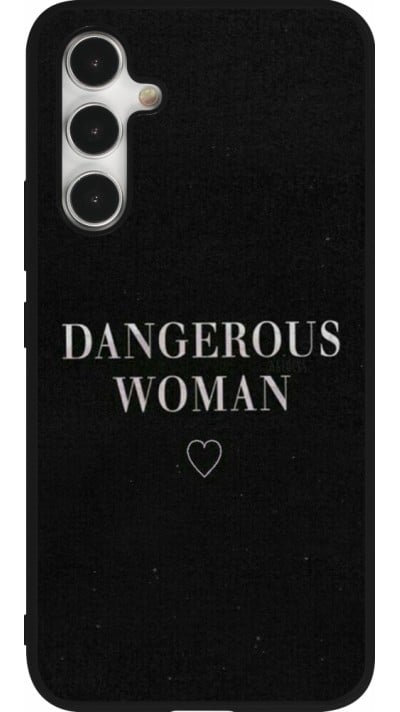 Coque Samsung Galaxy A54 5G - Silicone rigide noir Dangerous woman