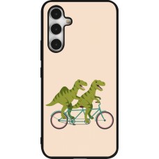 Coque Samsung Galaxy A54 5G - Silicone rigide noir Dinosaurs on bikes 2026
