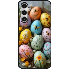 Coque Samsung Galaxy A54 5G - Silicone rigide noir Easter 2026 Eggs with bees