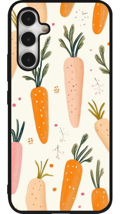 Coque Samsung Galaxy A54 5G - Silicone rigide noir Easter 2026 Illustration carrots
