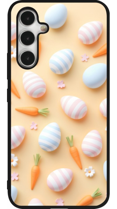 Coque Samsung Galaxy A54 5G - Silicone rigide noir Easter 2026 Pattern Easter