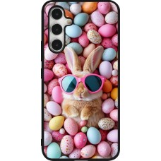 Coque Samsung Galaxy A54 5G - Silicone rigide noir Easter 2026 Rabbit fun
