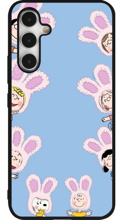 Coque Samsung Galaxy A54 5G - Silicone rigide noir Easter 2026 Snoopy