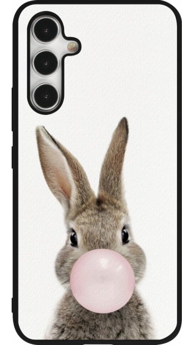 Samsung Galaxy A54 Case Hülle - Silikon schwarz Easter 2023 bubble gum bunny