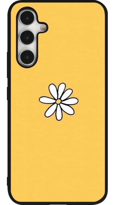 Samsung Galaxy A54 Case Hülle - Silikon schwarz Easter 2023 daisy
