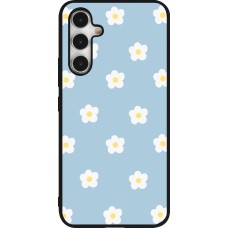 Samsung Galaxy A54 Case Hülle - Silikon schwarz Easter 2024 daisy flower