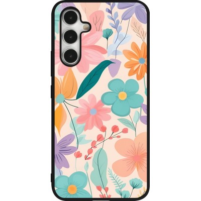 Coque Samsung Galaxy A54 5G - Silicone rigide noir Easter 2024 spring flowers