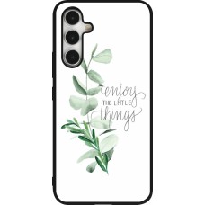 Samsung Galaxy A54 Case Hülle - Silikon schwarz Enjoy the little things