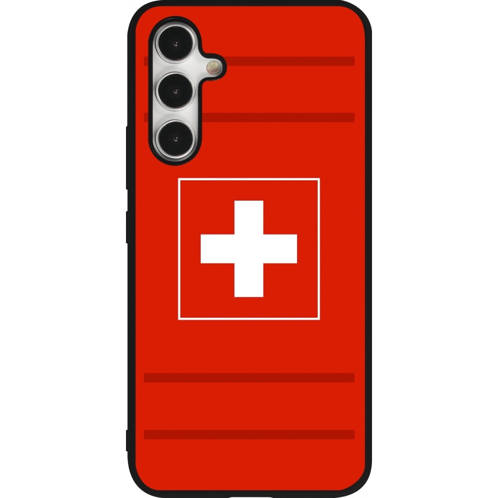 Samsung Galaxy A54 Case Hülle - Silikon schwarz Euro 2020 Switzerland