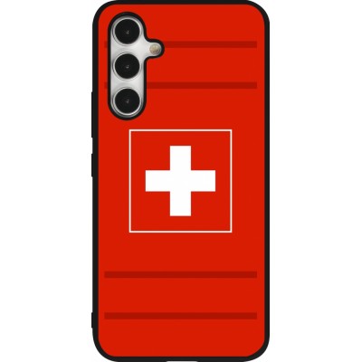 Samsung Galaxy A54 Case Hülle - Silikon schwarz Euro 2020 Switzerland
