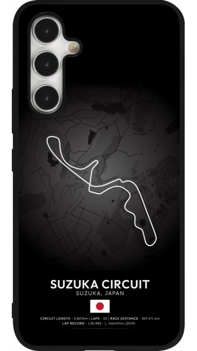 Samsung Galaxy A54 Case Hülle - Silikon schwarz F1 Track 2025 Japan