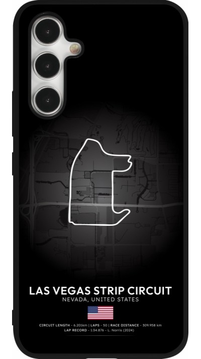 Samsung Galaxy A54 Case Hülle - Silikon schwarz F1 Track 2025 Las Vegas